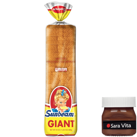Sunbeam Giant White Bread, Sliced Sandwich Bread Loaf, 24 oz, Shelf-Stable