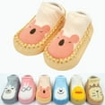 thumbnail image 2 of Baby Girl or Boy Slippers Socks - Stay-on Moccasins Toddler Floor - First Walker Shoes One Size Animal Knit Socks, 2 of 4