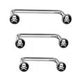 thumbnail image 4 of BodyJewelryOnline 14G Surface Barbells Internally Threaded Flat Skull Crossbone Staple Men Women, 4 of 5