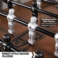 thumbnail image 3 of Hall of Games Kinwood Foosball Table 56" Soccer Table Accessories Included, 3 of 8