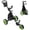 3 Wheel-B-Green, variant on Foldable Golf Push Cart 2 Wheel, Collapsible Push Pull Golf Trolley with Scoreboard Holder, Storage Box, Aadjustable Straps, Ergonomic Handle Golf Cart, Portable Golf Bag Cart