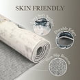 thumbnail image 6 of Geetinfly 9*12FT Area Rugs 100% Polyester Rug 1200gsm pearl fleece cotton TPR washed folding sole back carpet blue, 6 of 7
