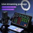 thumbnail image 2 of V88 Audio Mixer USB External Sound Card Headset Microphone Live Broadcast Sound Card for Mobile Phone Computer, 2 of 5