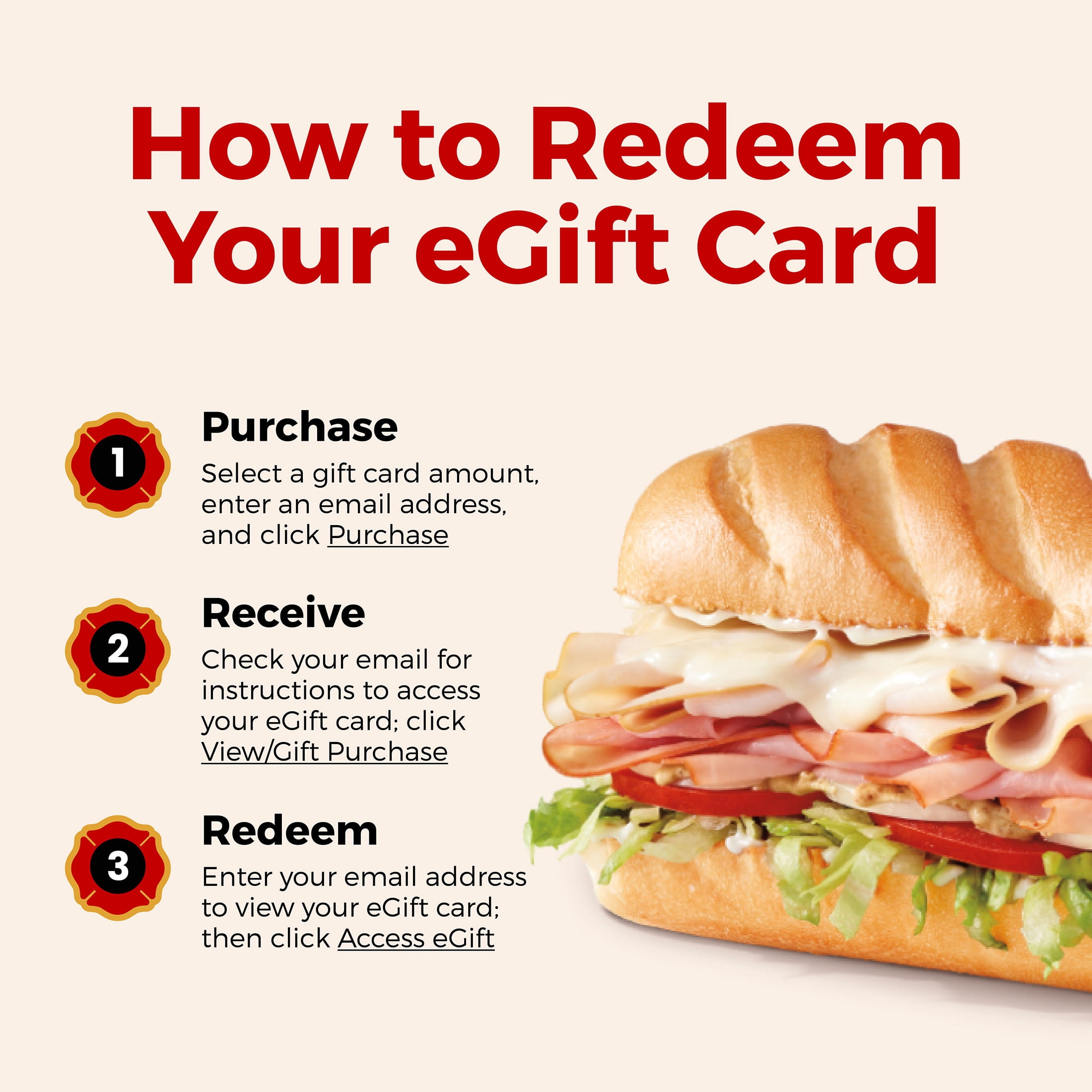 FIREHOUSE SUBS VGC ($15 - $500) eGift Card [Email Delivery]