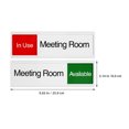 thumbnail image 2 of FRCOLOR 2pcs Versatile Acrylic Sliding Door Sign For Office Conference Room Door Signs In Use Available Sign Door Sign Privacy Sign Open Slider Privacy Sign, 2 of 8