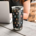 thumbnail image 3 of 20oz Guitar Gifts for Men, Music Gifts for Men, Gifts for Musicians, Cool Gifts for Guitar Players, Valentines Day Gifts for Him, Guitars Tumbler Cup, Insulated Travel Coffee Mug with Lid, 3 of 6