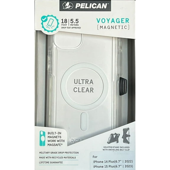 Pelican Voyager with MagSafe Case and Holster - iPhone 15 Plus