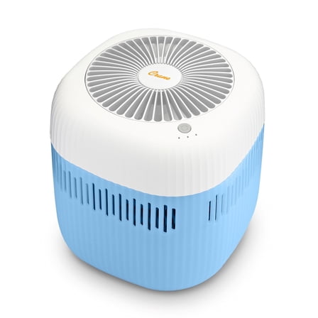 Crane Cool Mist Evaporative Humidifier, 0.5 Gal Top Fill, Wick Filter, Quiet Easy Clean Air Humidifier for Bedroom, Baby Nursery & Home, Dishwasher Safe Tank, 3 Speeds, Blue/White