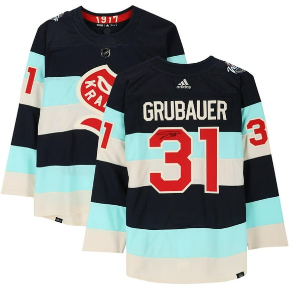 Philipp Grubauer Seattle Kraken Autographed 2024 Winter Classic Adidas Authentic Jersey - Fanatics Authentic Certified
