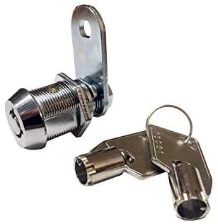 LOT OF 2 Homak toolbox lock 1 1/8"cam lock keyed alike replacement 90 turn 