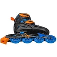 thumbnail image 3 of Patines en línea Roller Derby Tracer ajustables para niños, negro/azul/naranja, 3 of 5