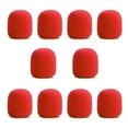 thumbnail image 1 of EIGTHTAIL 10 Pcs Capuchons de Protection en Mousse pour Microphone Pare-Brise Accessoires d'Instruments de Musique (Rouge), 1 of 6