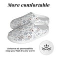 thumbnail image 6 of Fotbe Elegant ice skates snowflakes Pattern Women's Fuzzy Curly Fur Memory Foam Loafer Slippers Indoor Outdoor Slippers Winter Home Shoes-46/47, 6 of 7
