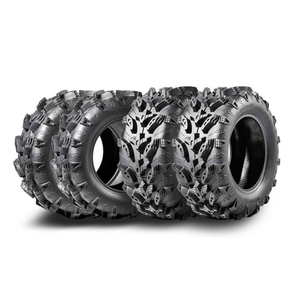 MCKINLEY UTV ATV Tires 26X10-12 6-Ply Super Mud 26X10X12 All Terrain X611, Set 4