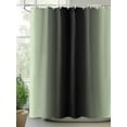 thumbnail image 2 of Ombre Abstract Shower Curtain, Gradient Light Green and Black Waterproof Shower Curtain Set with 12 Hooks Lightweight Washable Fabric Shower Curtains for Bathroom 72x84 Inches, 2 of 6