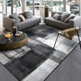 thumbnail image 2 of Fashion simple modern abstract ink black grey carpet bedroom kitchen door mat living room large rug floor mat parlor customized My Lux Decor Round, 2 of 7