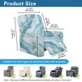 thumbnail image 7 of Xixirimido Marble Blue Pattern Stretch Recliner Slipcovers Printed Sofa Cover 4-Piece Lazy Boy Chair Covers Furniture Protector Recliner Chair Cover with Side Pockets for Living Room, 7 of 7