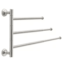Delta EXT28-BN Pivoting Expandable 3 Arm Towel Bar Brushed Nickel Finish