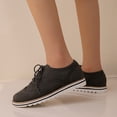 thumbnail image 6 of YLYL Women's Suede Oxford Shoes Lace up Round Toe Comfortable Casual Business Dress Shoes, 6 of 9