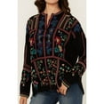 thumbnail image 3 of Johnny Was Women's Floral Embroidered Long Sleeve Blouse - C11124-3 Medium  US, 3 of 4
