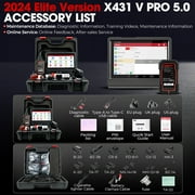 LAUNCH X431 Pro V 5.0 2024 New Bidirectional Car Scan Tool with CANFD/DOIP,FCA AutoAuth,Online Coding&37+Reset All Systems Diagnostic Scanner