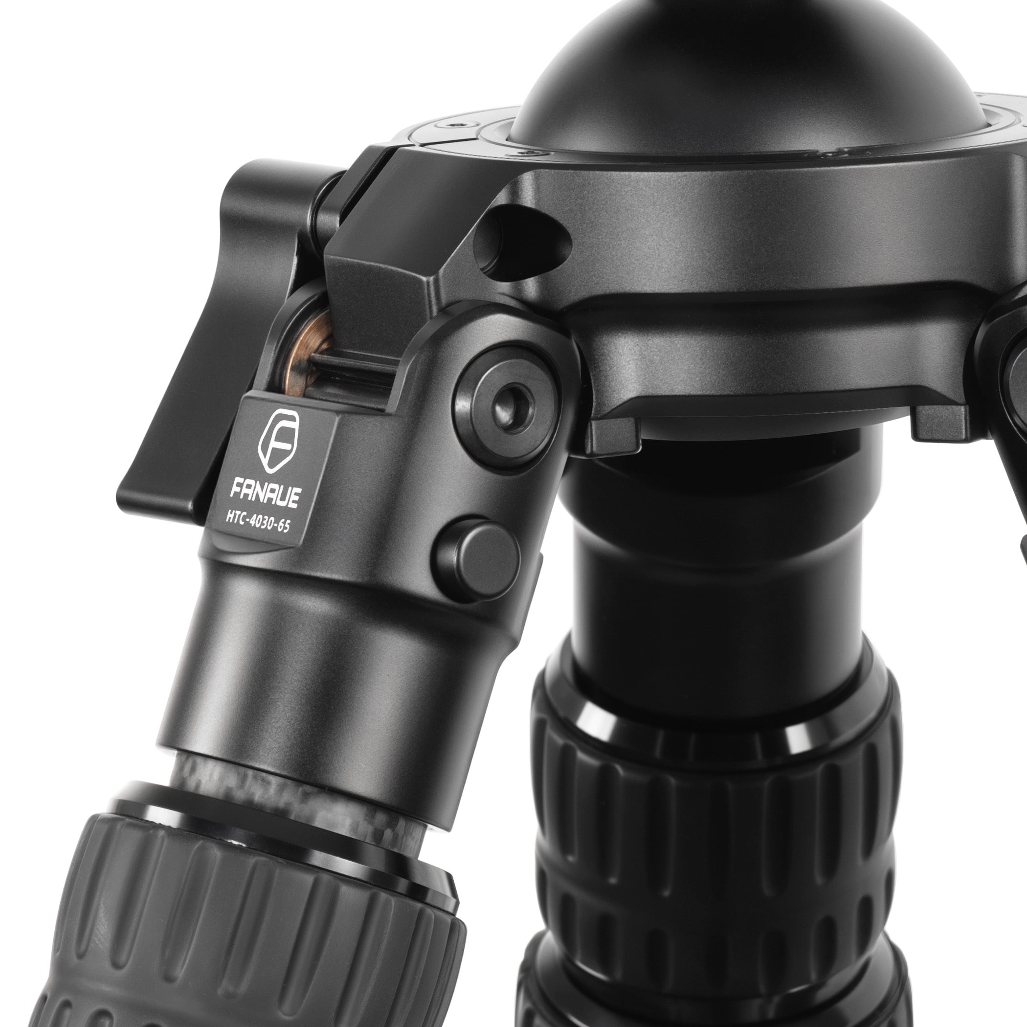 FANAUE Carbon Fiber Tripod with 65mm Ball Head, Inverted Leg Design for Stable Hunting and Shooting Support HTC-4030-65