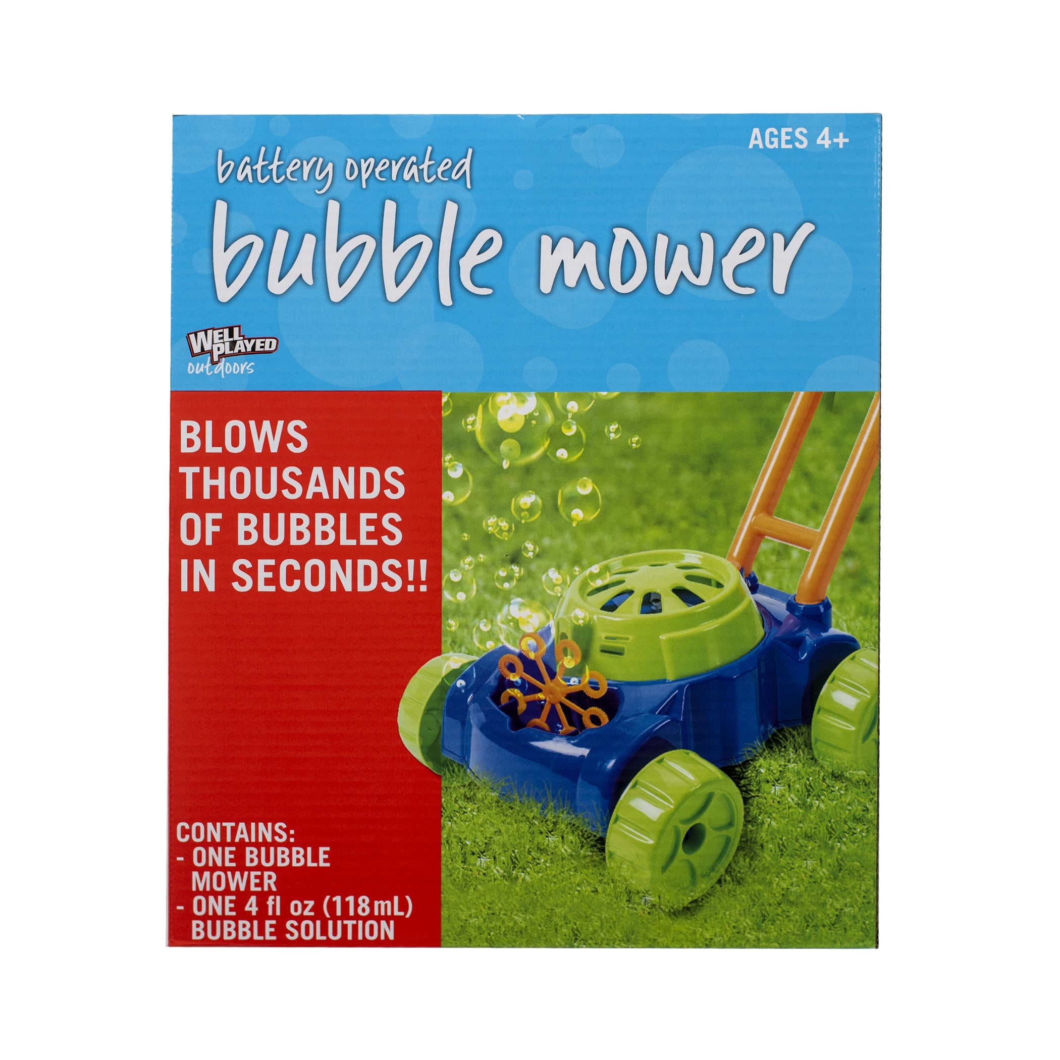 Double bubble best sale mower