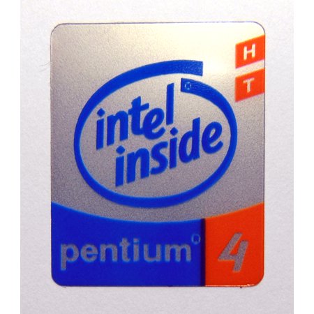 Intel Pentium 4 HT Inside Sticker 16 x 20mm / 5/8" x 13/16" [560]