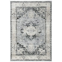 SAFAVIEH Brentwood Kerstin Traditional Area Rug, 10' x 13', Silver/Black