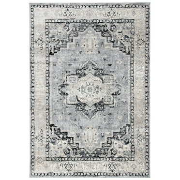 SAFAVIEH Brentwood Kerstin Traditional Area Rug, 10' x 13', Silver/Black