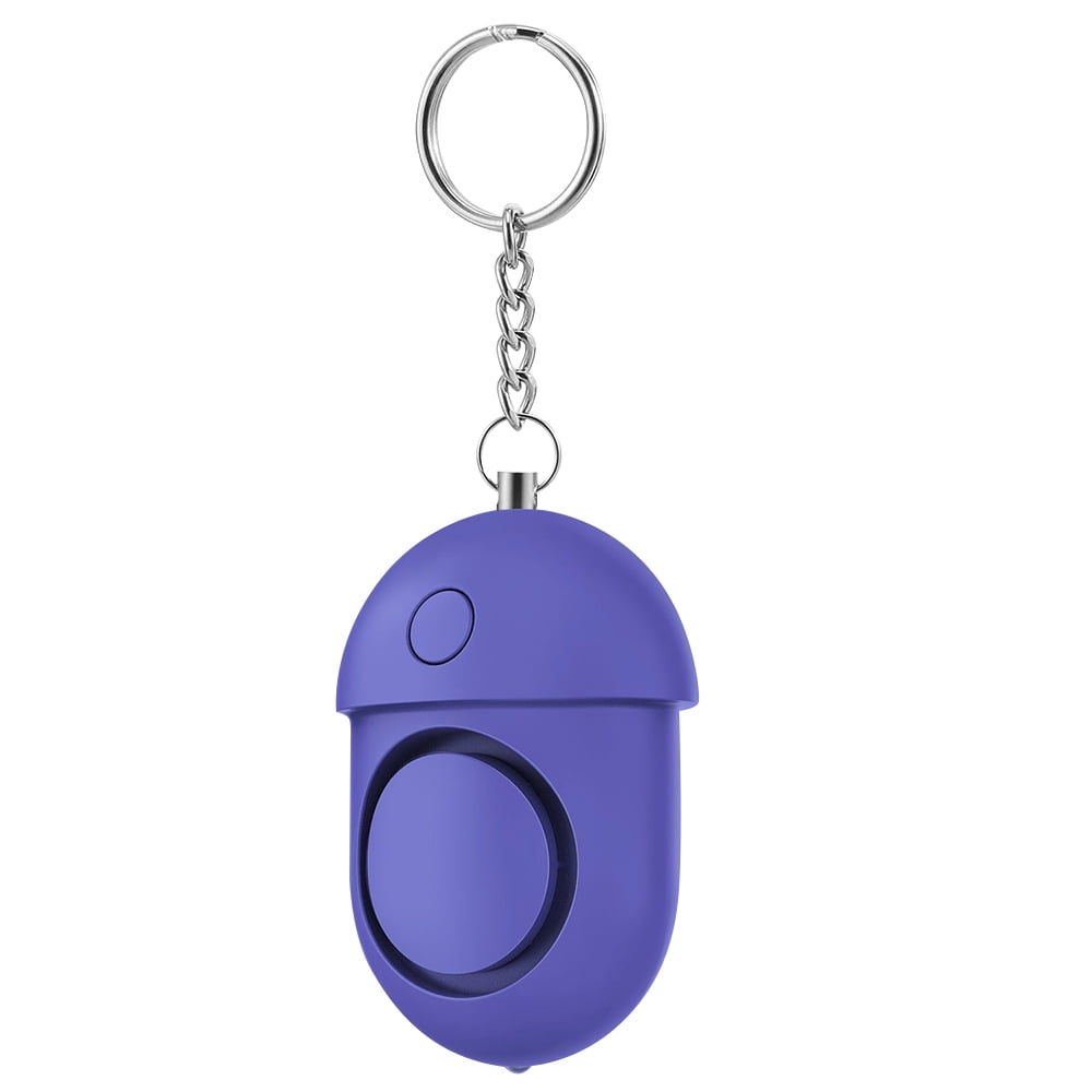 Set of 2 Personal Safety Purple Alarm Keychains 3xLR44 Batteries Included 