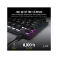 thumbnail image 5 of Open Box Corsair K60 PRO TKL Wired Optical-Mechanical OPX Linear Switch Gaming Keyboard with 8000Hz Polling Rate - Black, 5 of 20