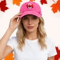 thumbnail image 2 of AJGRHE Unisex Style Baseball Cap With Patriotic Print Adjustable Hat For Outdoor Activities Hot Pink One Size, 2 of 4