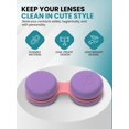 thumbnail image 2 of Estuche para lentes de contacto SPORTS WORLD VISION morado, a prueba de fugas, 2 of 8