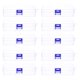 thumbnail image 1 of Caja de almacenamiento de plástico transparente sin rejilla, 10 unidades (hebilla azul), 1 of 7