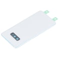 thumbnail image 3 of Rear Back Glass Door Cover Replacement with Pre Installed Camera Lens Pre Installed Tape Stylus Phone Holder Tools for Galaxy S10e White, 3 of 5