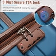 thumbnail image 4 of Expandable Blue ABS Hardshell Luggage 3-Piece Set with TSA Lock, 20" 24" Spinner Suitcase & Cosmetic Case, Lightweight Travel Gear, 4 of 8