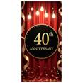 thumbnail image 1 of 40th Golden Anniversary Celebration Banner Backdrop Sparkling Lights Ribbon Background Party Décor Corporate Events Milestone Celebration, 1 of 4