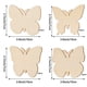 thumbnail image 5 of 40 Piezas de Mariposas de Madera Sin Terminar LIUXGMXG Rebanadas de Madera en Blanco con Forma de Mariposa, 5 of 5