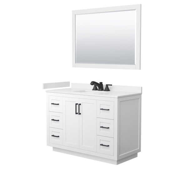 Wyndham Collection Wcf2929-48S-Vca-Us3m46 Miranda 48" Free Standing Single Basin Vanity