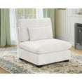 thumbnail image 1 of CHIC HOUSE Corduroy Modular Couch Seat,Single Convertible Sofa Module,Oversized Sectional Unit with Chenille Fabric for Living Room, 1 of 9