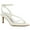 White, variant on Calvin Klein Womens IRYNA Square toe Kitten heel Heels