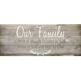 thumbnail image 2 of Kimberly, Allen 24x12 White Modern Wood Framed Museum Art Print Titled - Our Family v1, 2 of 4