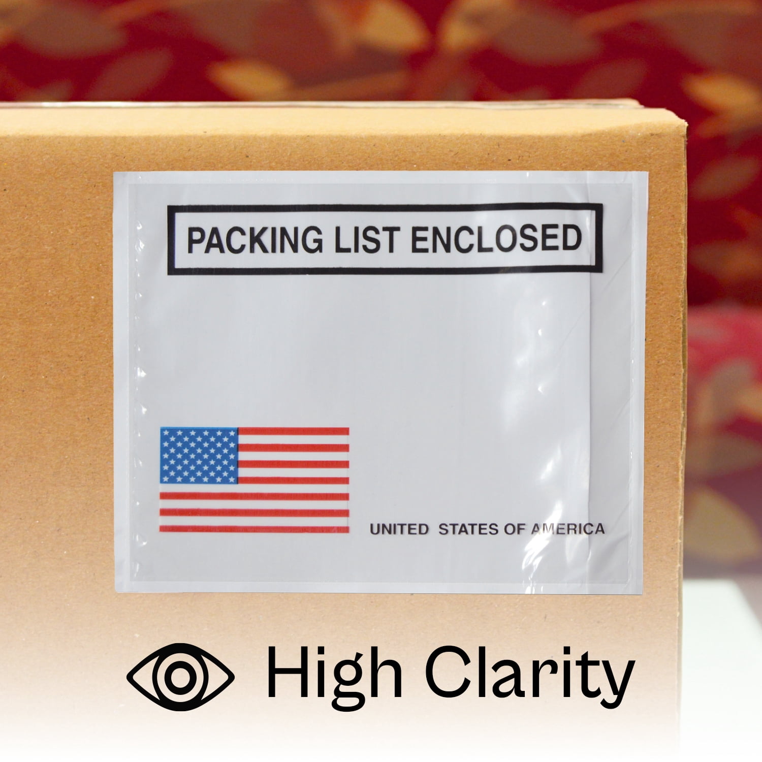 SSBM Packing List Enclosed Envelopes - Panel Face - 4.5" x 5.5" - 1000 Pieces for Packing and Shipping