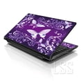 thumbnail image 1 of LSS Laptop Skin Sticker Decal Cover Purple Butterflies Fits 17" to 19" Laptops, 1 of 1