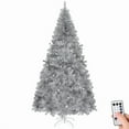thumbnail image 5 of imerelez Silver Pre-lit Christmas Tree 6ft - 300 LED Lights with 8 Modes & Remote, 900 Hinged Branch Tips, Easy Assembly Artificial Xmas Tree for Indoor Holiday Decorations, 5 of 6