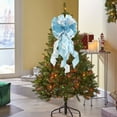 thumbnail image 5 of Luoshdecor Extra Large Christmas Bows,Decorative Winter Xmas Tree Toppers Bow with Streamer for Front Door Indoor Wall Decoration Supplies Ornament 34x11in, 5 of 6