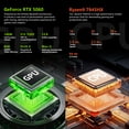thumbnail image 2 of THUNDEROBOT Radiant 16S 16" QHD+ Gaming Laptop, Ryzen 9 7945HX, RTX 5060, 300Hz, 16GB DDR5, 1TB SSD, RGB Keyboard, Win 11 Home, 2 of 5