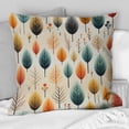 thumbnail image 2 of Designart "Botanical Harmony In Teal And Beige I" Botanical Printed Throw Pillow, 2 of 5