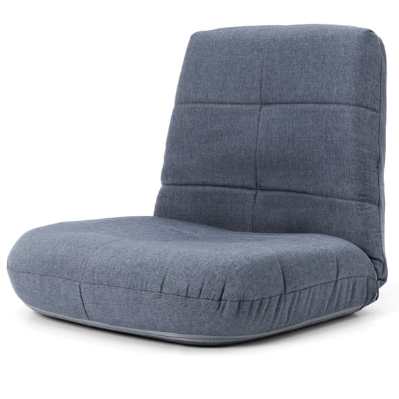 Pellebant Gaming Chair Folding Adjustable Sofa, Bluish Gray